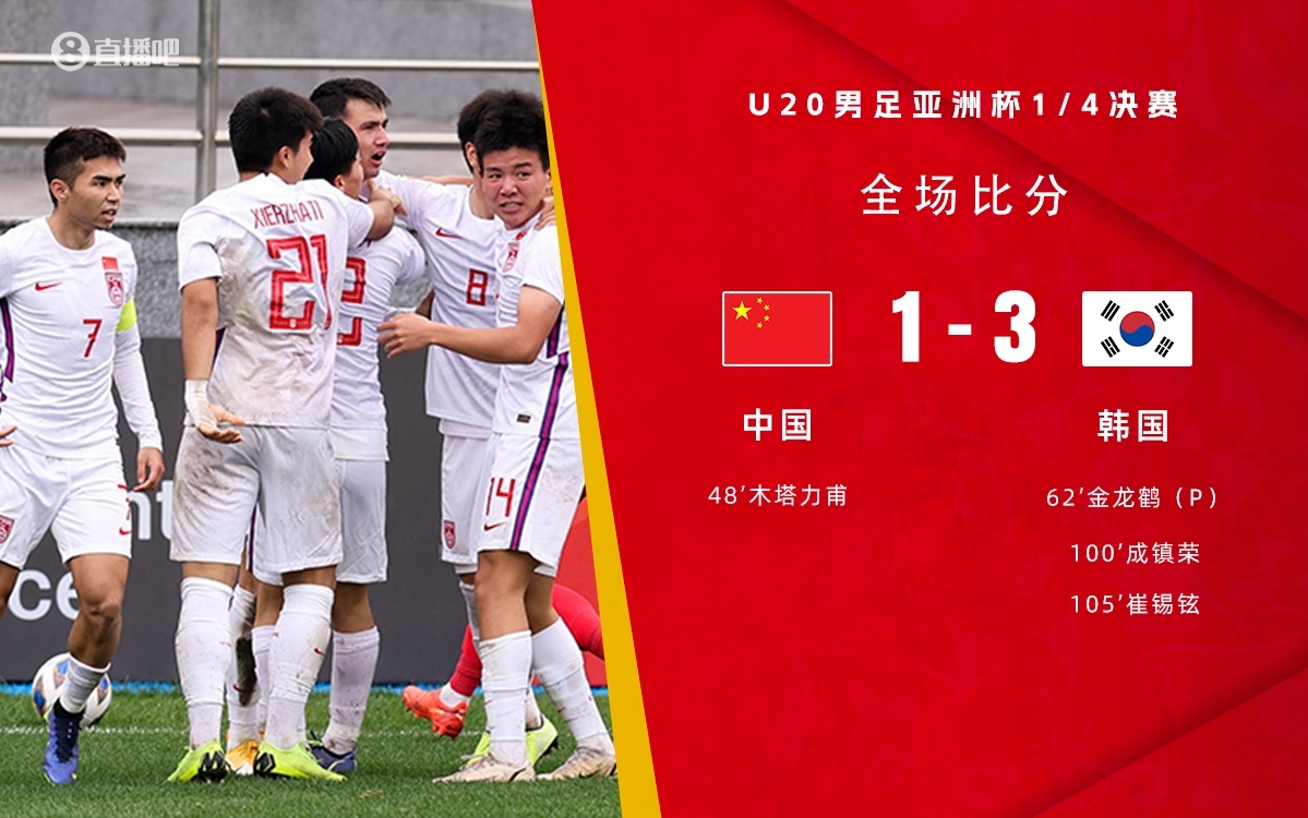 復(fù)仇！U22國足絕殺復(fù)仇韓國，2年前U20亞洲杯加時憾負無緣世青賽
