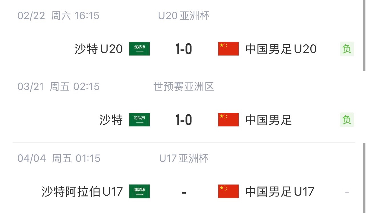 國字號三遇沙特！國少U17亞洲杯首戰對陣沙特，此前國足&國青均負